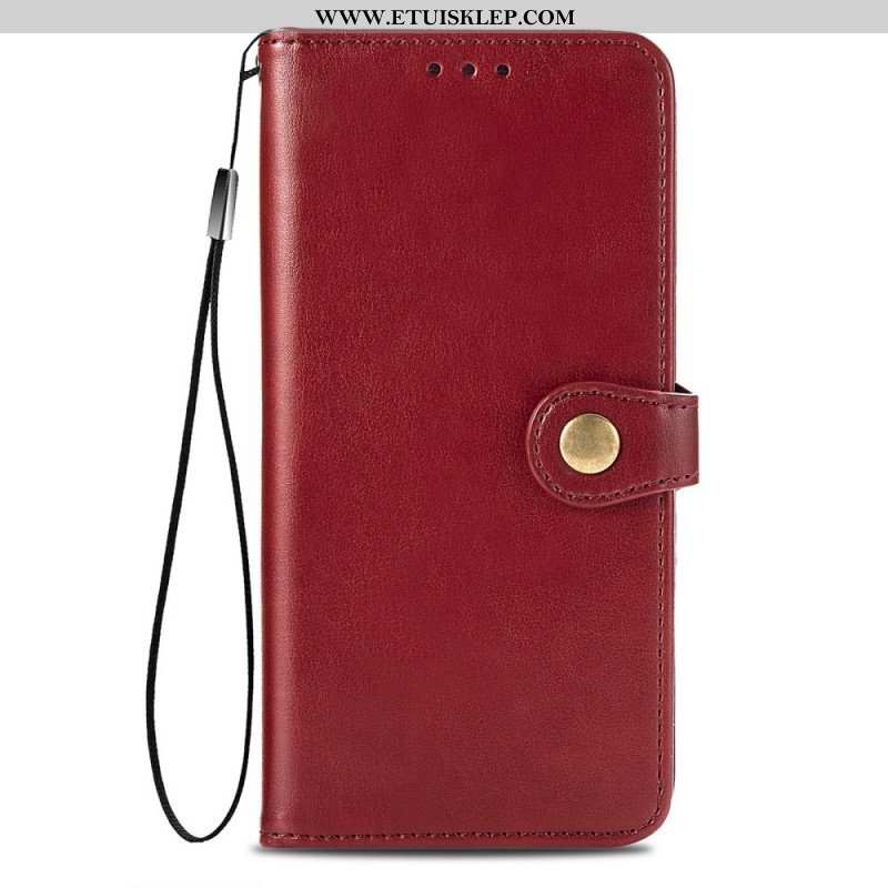 Etui Folio do Samsung Galaxy A13 Sztuczna Skóra I Zapięcie W Stylu Vintage